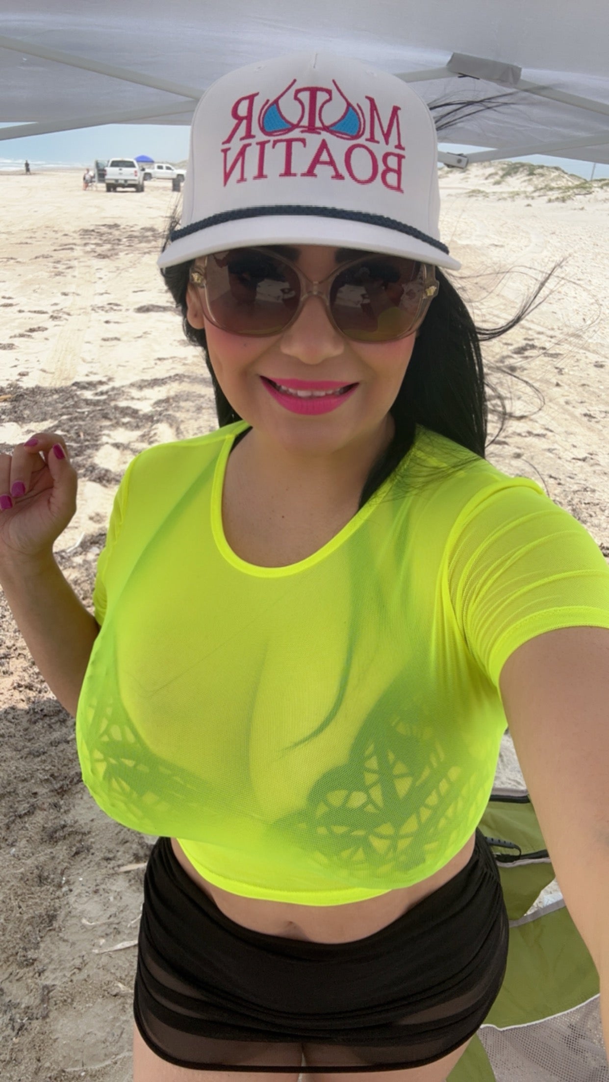 Motor Boatin Rope Cap White